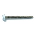 Midwest Fastener Sheet Metal Screw, #10 x 2 in, Painted 18-8 Stainless Steel Hex Head Combination Drive, 10 PK 71054